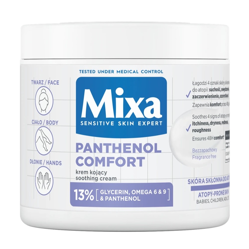 Panthenol Comfort+ Soothing Protective Cream For Face, Hands, And Body