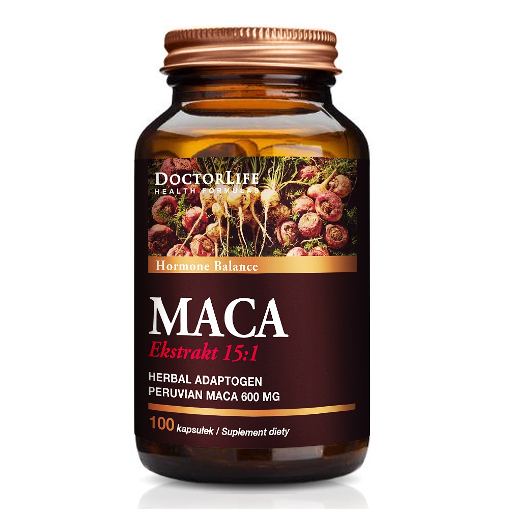 Maca Extract 15:1 Dietary Supplement 100 Capsules