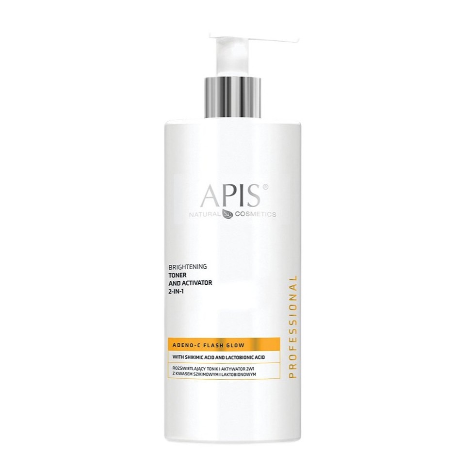 Adeno-C Flash Glow Brightening Toner And Activator 2 In 1 With Shikimic And Lactobionic Acids