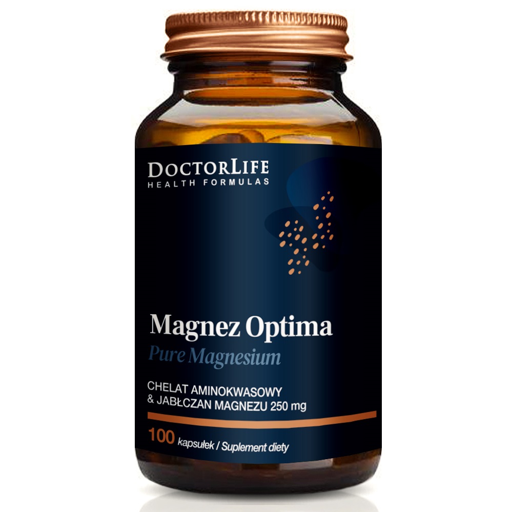 Magnez Optima Magnesium Amino Acid Chelate And Malate Dietary Supplement 100 Capsules