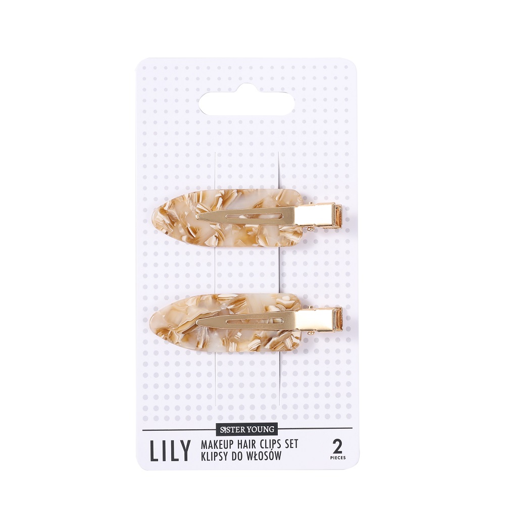 Lily Hair Clips Set Lily Hair Clips Milk Apricot