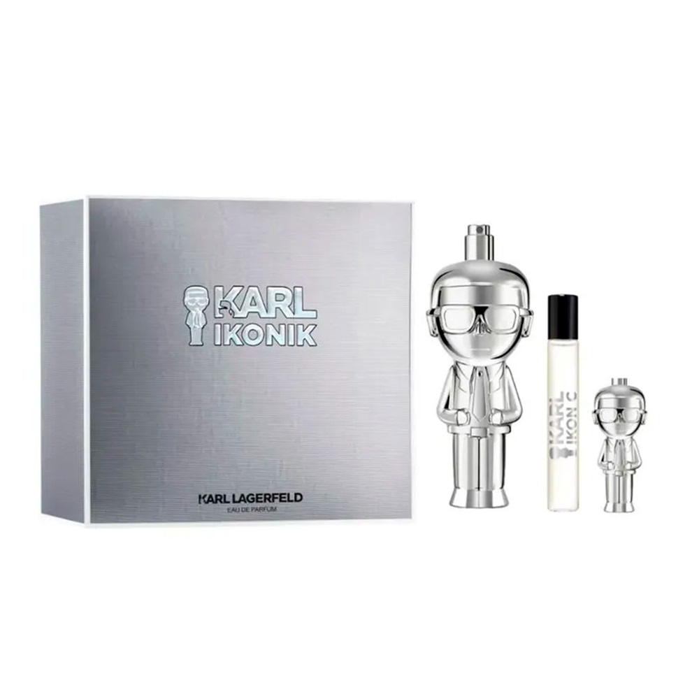Karl Ikonik Pour Homme Set Containing Eau De + Eau De + Eau De