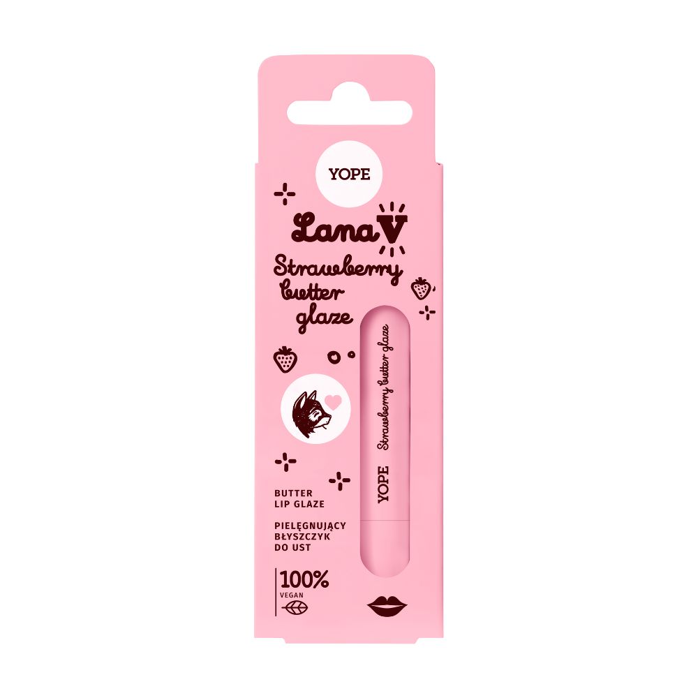 Lana V Strawberry Butter Lip Glaze Lana V Lip Glaze – Strawberry Butter Nourishing Lip Gloss