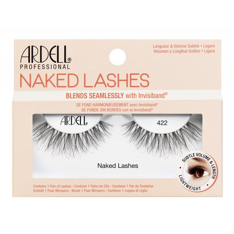 Naked Lashes, Pair Of False Eyelashes, 422 Black False Eyelashes