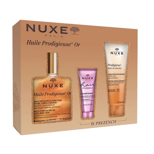 Zestawy Prezentowe Dla Kobiet Huile Prodigieuse Or – Set: Dry Oil + Hair Shampoo + Shower Oil
