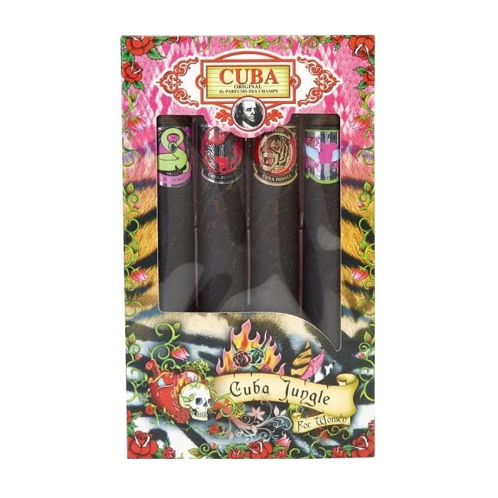 Cuba Jungle Set Snake + Tiger + Zebra + Heartbreaker 4x35ml