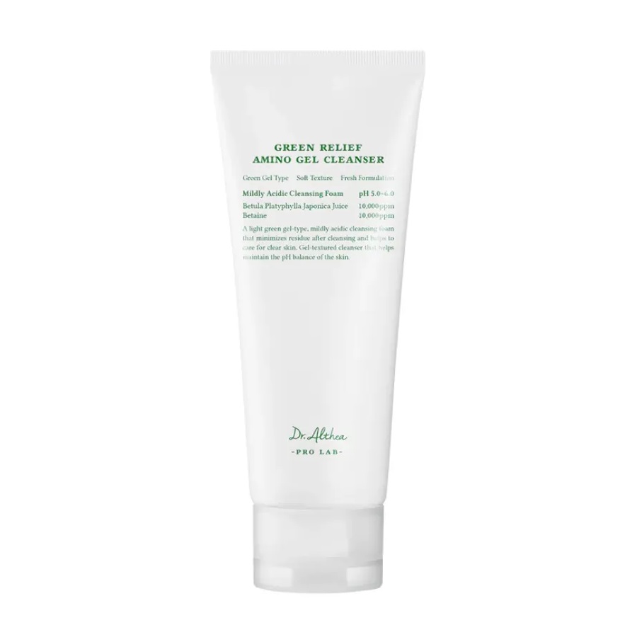Green Relief Amino Gel Cleanser Gentle Facial Cleansing Gel 100 ml