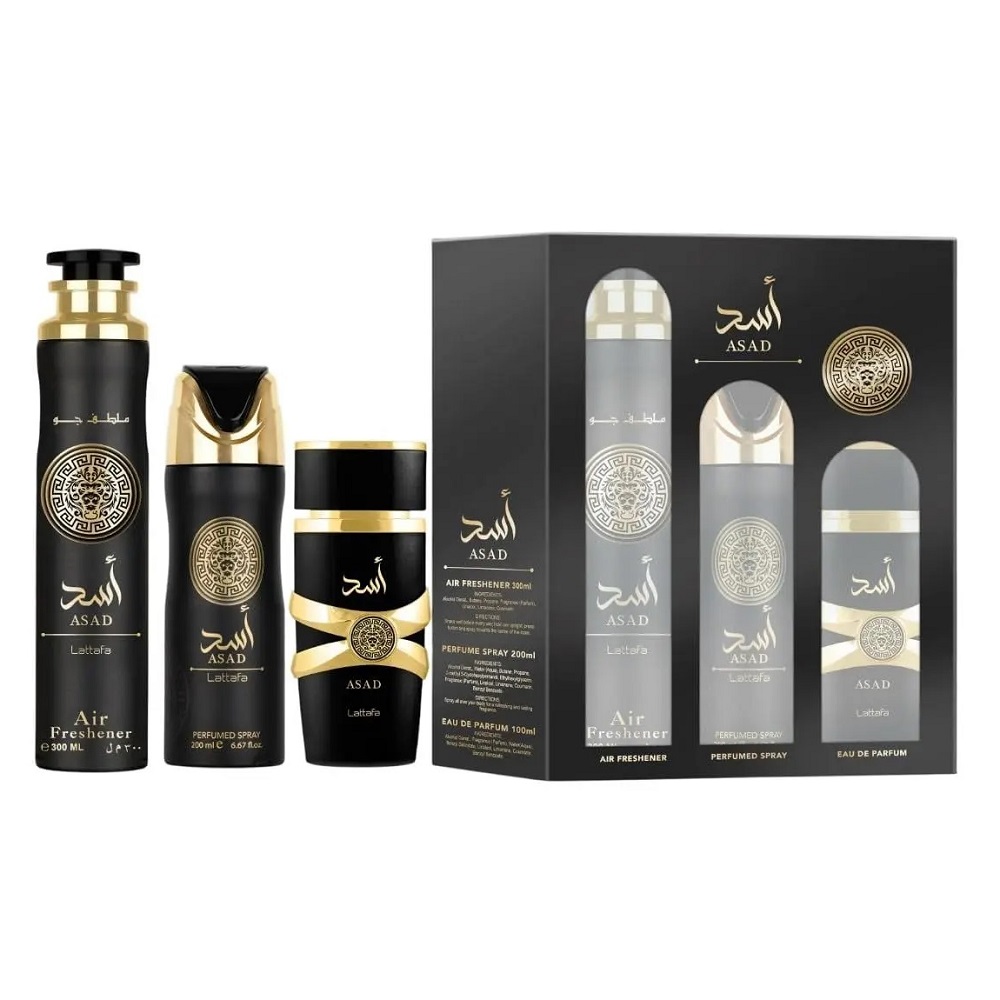Asad Set + Deodorant + Air Freshener 100 ml