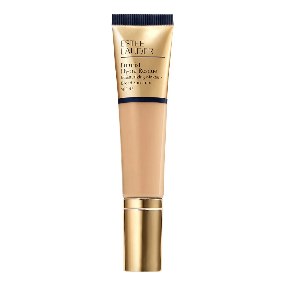 Futurist Hydra Rescue Moisturizing Foundation SPF 45 Long-Lasting, Full-Coverage, Brightening 3-In-1 Face Primer Tawny