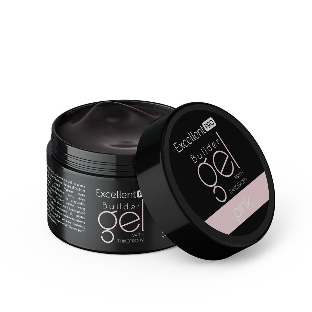 Builder Gel With Thixotropy Pink Clear Pink Clear Building Gel With Thixotropic Properties