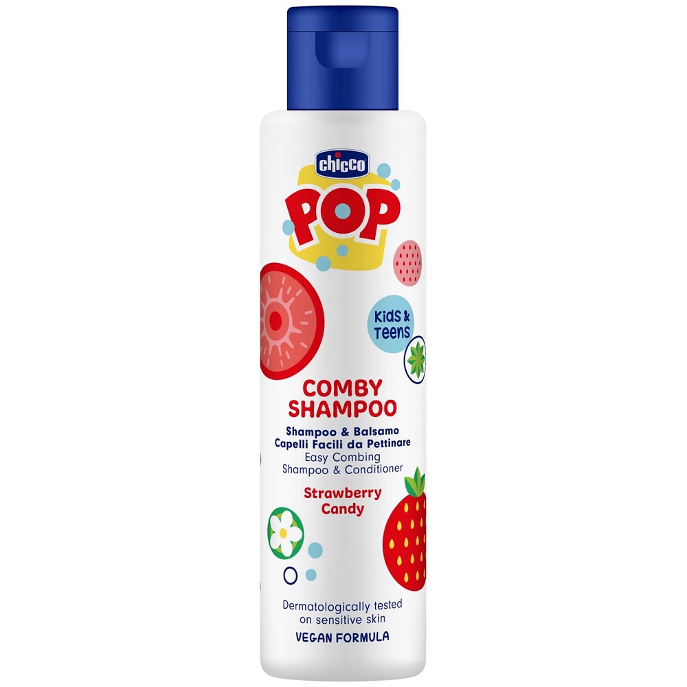 Pop Comby Shampoo Pop 2-In-1 Shampoo And Conditioner With Strawberry Sorbet Scent Shampoos