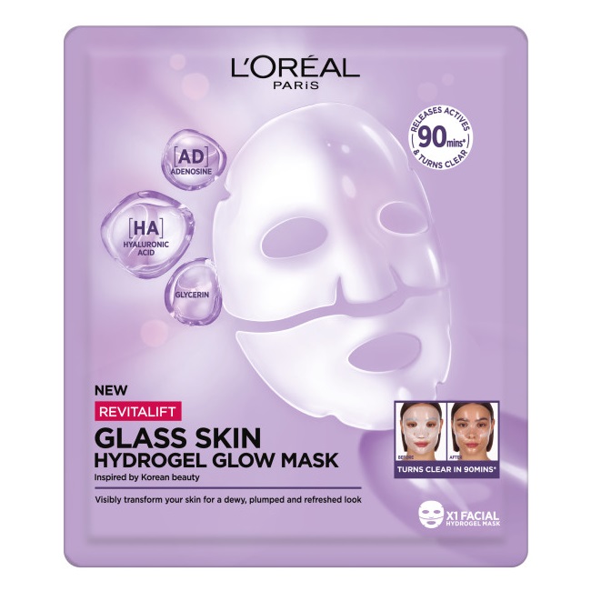 Revitalift Filler Glass Skin Brightening And Hydrating Hydrogel Mask