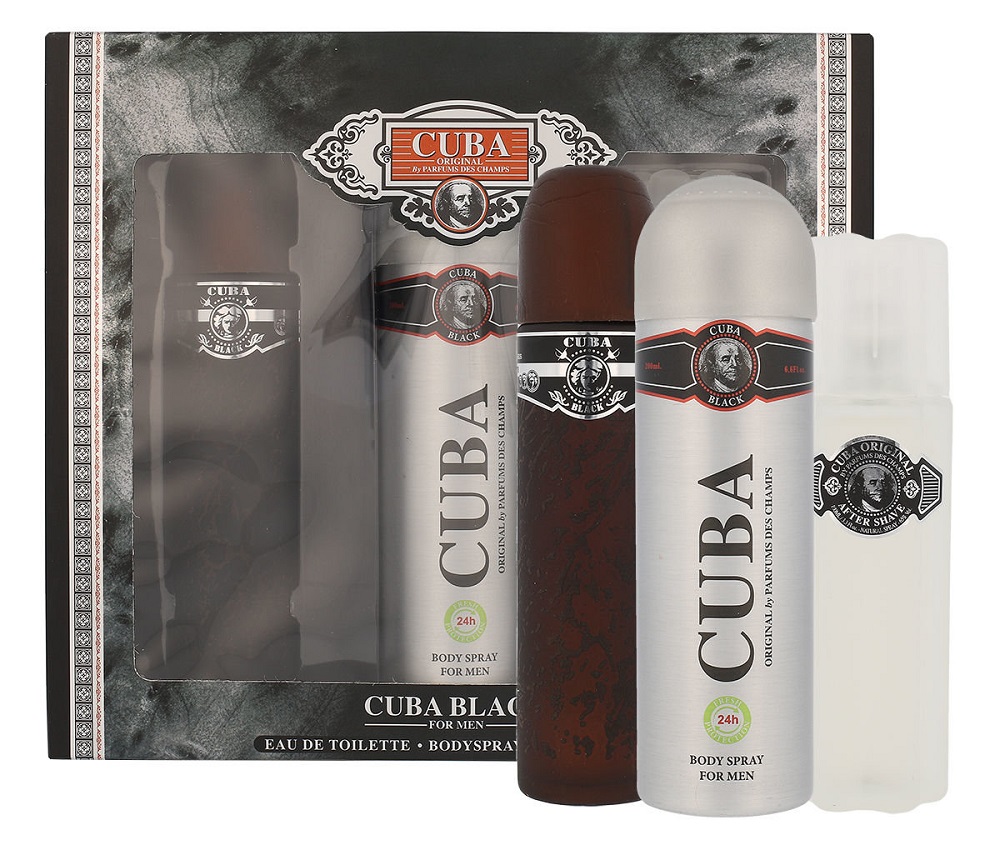 Cuba Black Set: + Deodorant + After-Shave