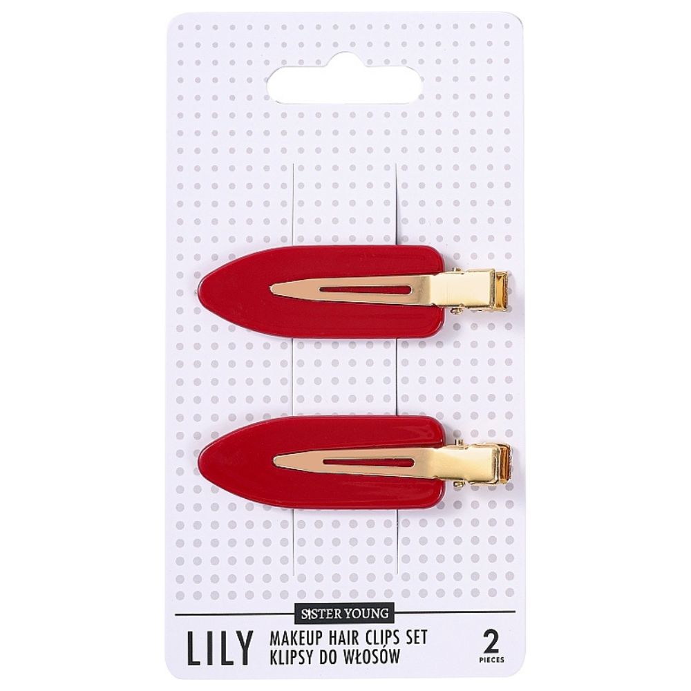 Lily Hair Clips Set Lily Hair Clips Red