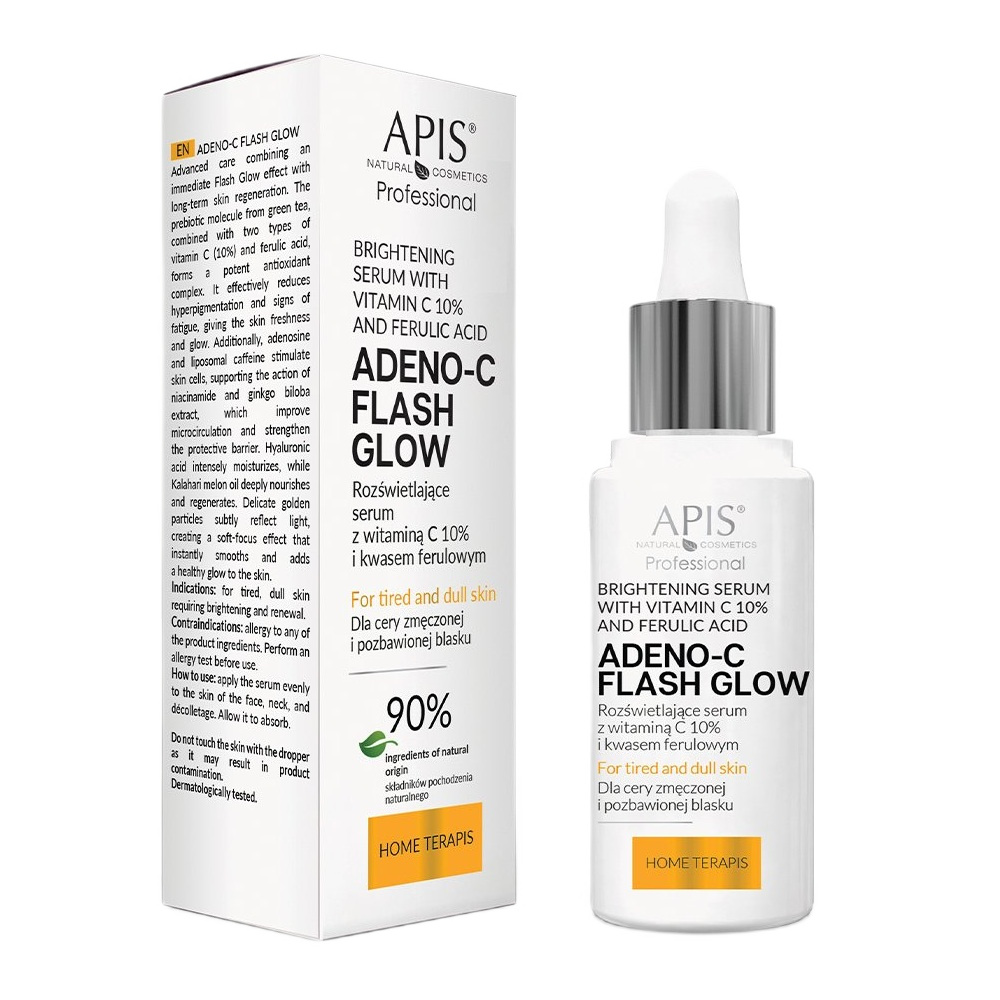 Adeno-C Flash Glow Brightening Face Serum With Vitamin C And Ferulic Acid