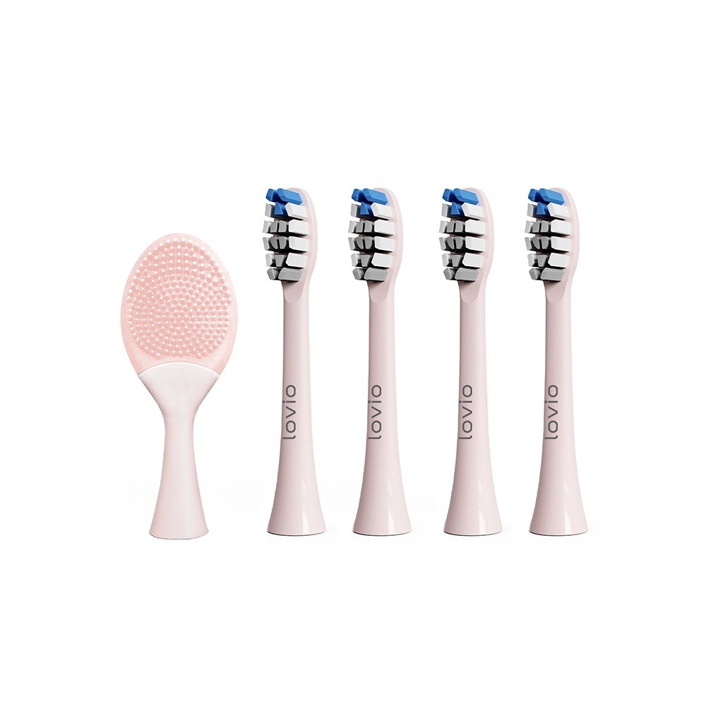 Końcówki Do Szczoteczki śRednia Twardość LVTB124PK-HM SonicProtect PRO šPičky Zubnej Kefky Strednej Tvrdosti Ružové LVTB124PK-HM 5ks