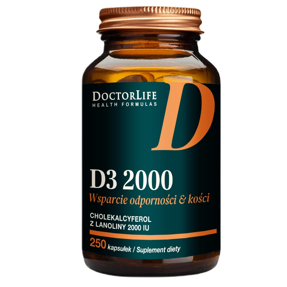 D3 2000: Lanolin In Olive Oil Dietary Supplement, 250 Capsules