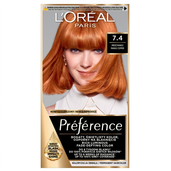 L'Oreal Paris, Preference Farba