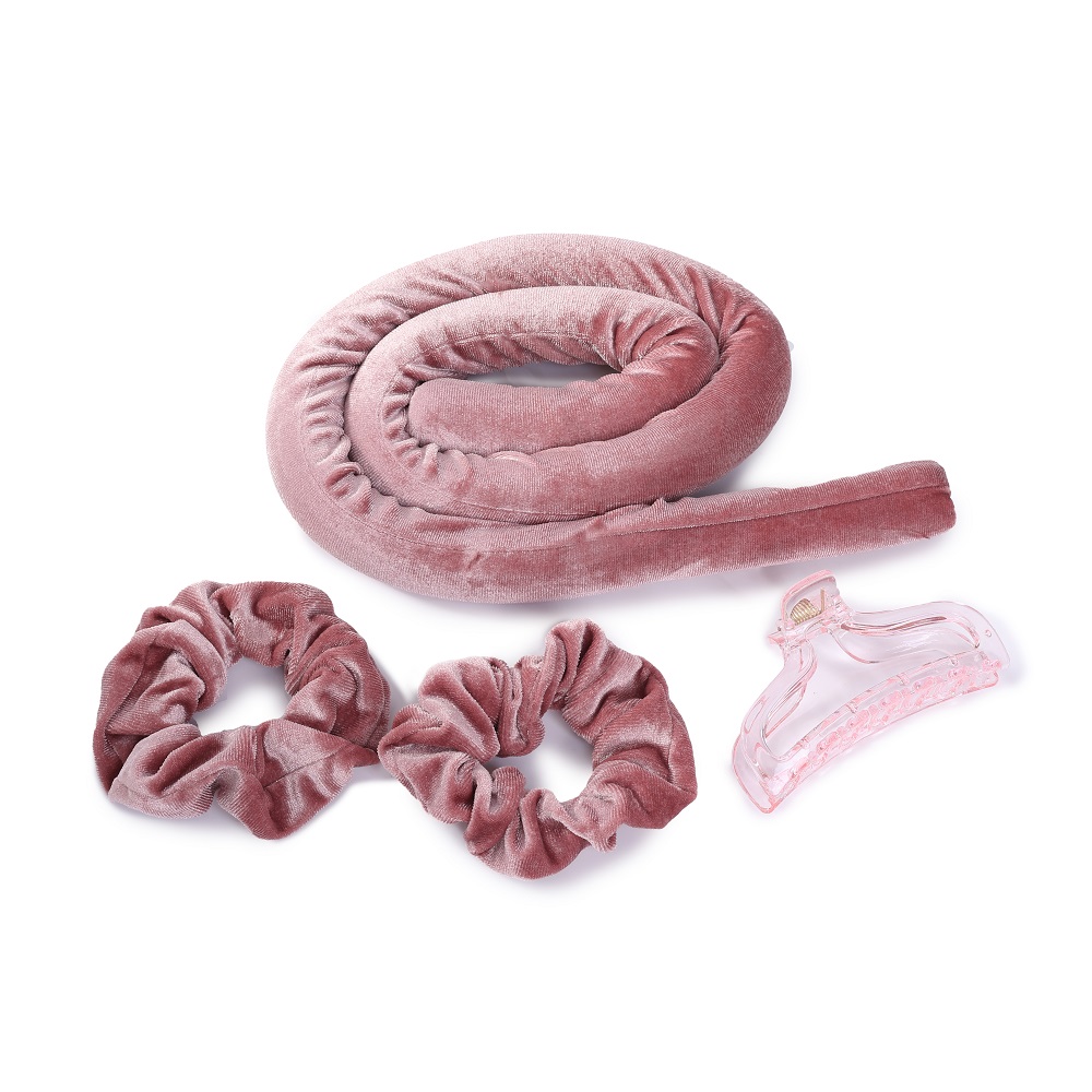 Lisa Hair Curling Set Lisa Without Heat Treatment Hair Pink