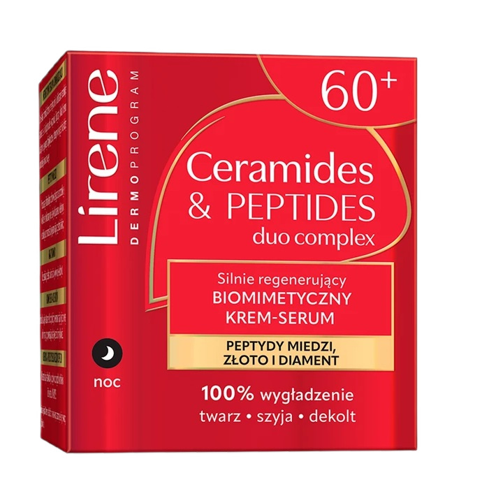 Ceramides & Peptides Strongly Regenerating Biomimetic Night Cream-serum 60+