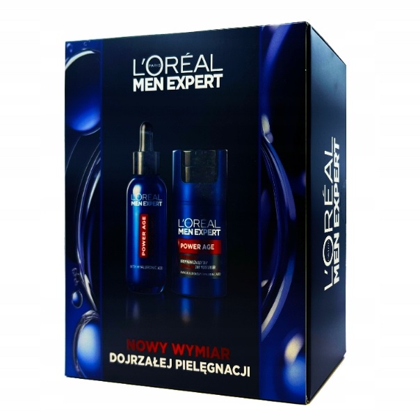 Kits For Men Expert Power Age Revitalizing Moisturizer Set + Hyaluronic Acid Serum