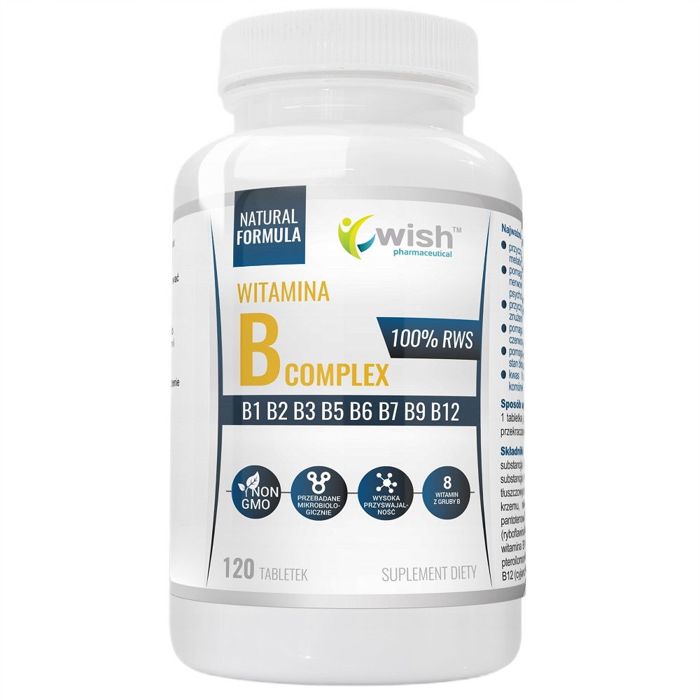 Witamina B Complex 8 B Vitamins Dietary Supplement 120 Tablets