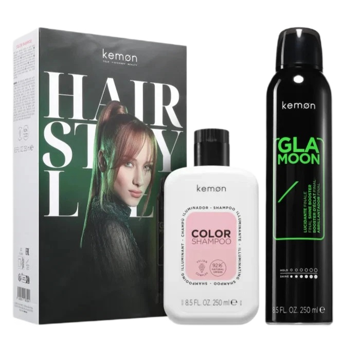 Zestawy Color Glamoon Set For Colored Hair: Shampoo + Shine