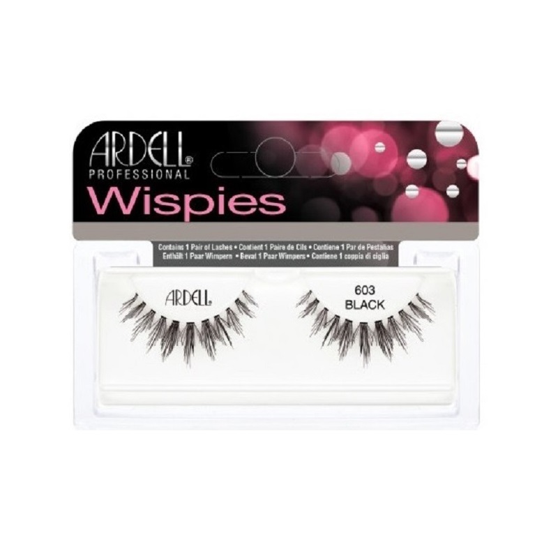 Wispies 603 1 Pair Of False Eyelashes, Black False Eyelashes