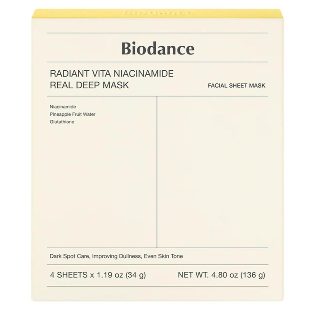 Radiant Vita Niacinamide Real Deep Mask Brightening Face Mask