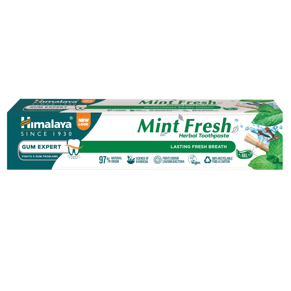 Bylinná Pasta Pre Zdravú Pokožku A Svieži Dych Mint Fresh 75ml