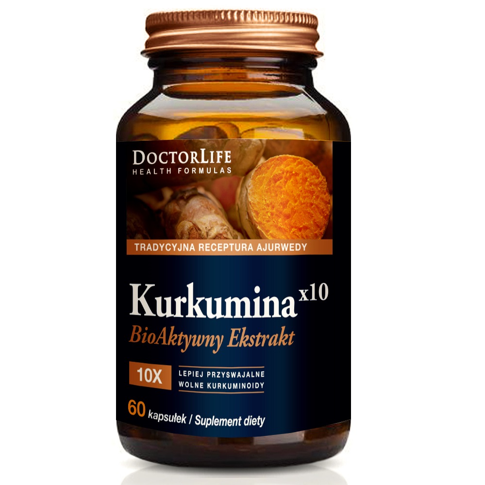 Kurkumina X10 Bioactive Extract Dietary Supplement 60 Capsules