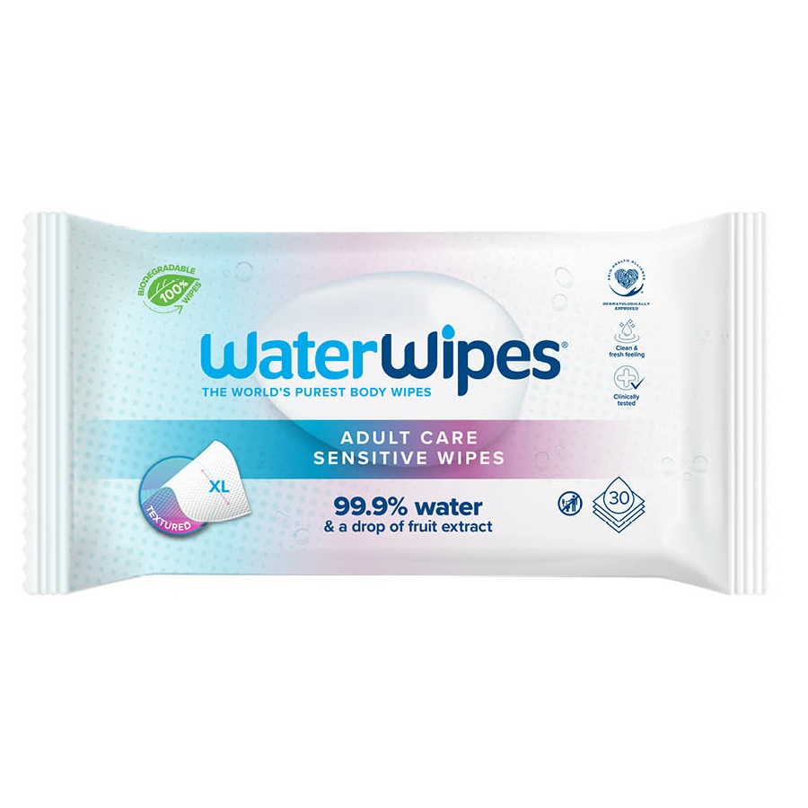 Vodné Obrúsky, BIO Adult Care Sensitive Wipes XL 30ks.