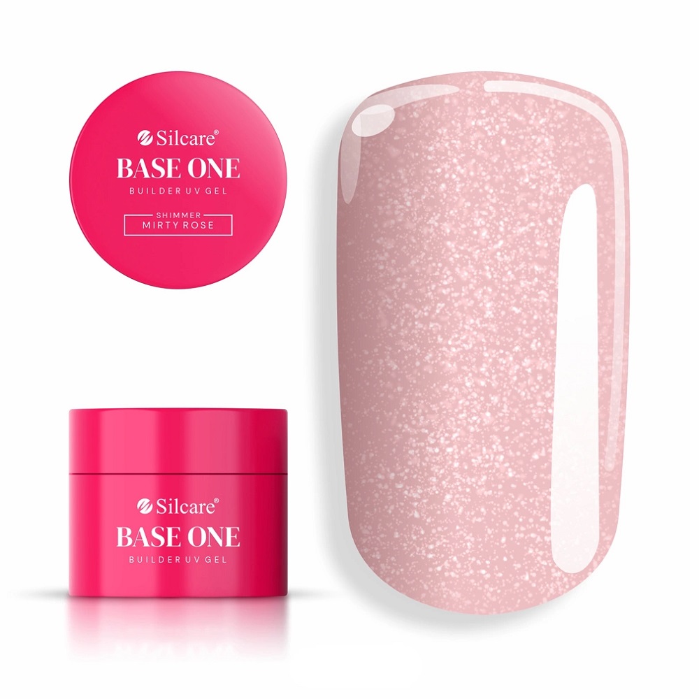 UV Base One Shimmer Misty Rose Base One Shimmer Misty Rose Nail Strengthening Gel